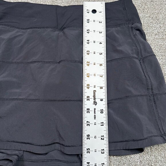 Lululemon Pace Rival Skirt Skort Tennis Golfing Workout Black Women's Size 6 - Picture 4 of 6